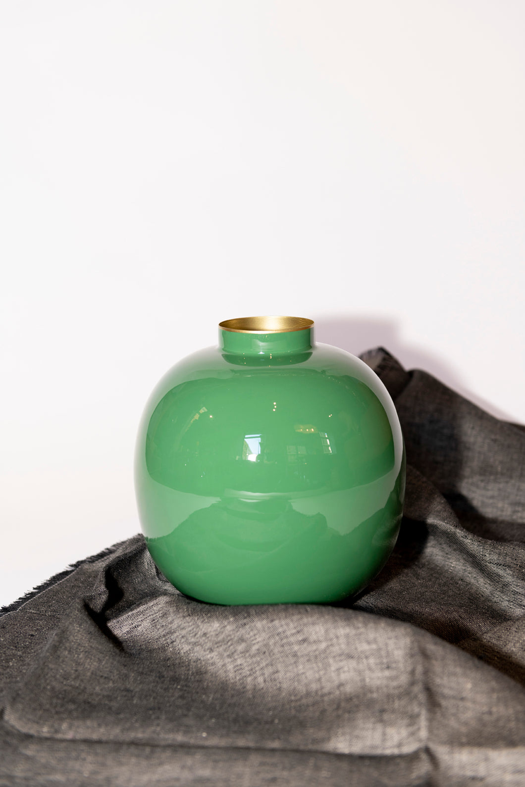 Metal Vase Green